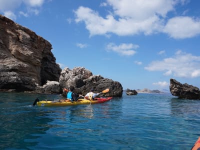 Excursion en kayak de mer depuis la plage de Kopria à Rhodes