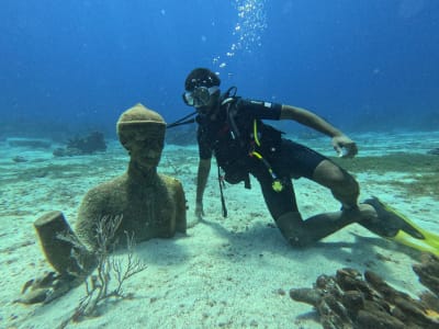 Baptême de plongée à Bouillante, Guadeloupe