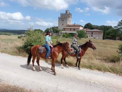 Randonnée à cheval à Sienne, en Toscane