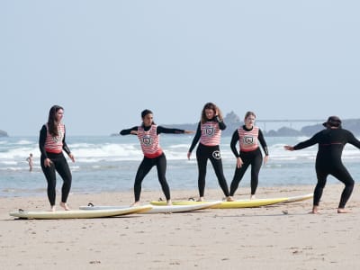 Introductory Surf Lesson at Marbella Beach, Biarritz