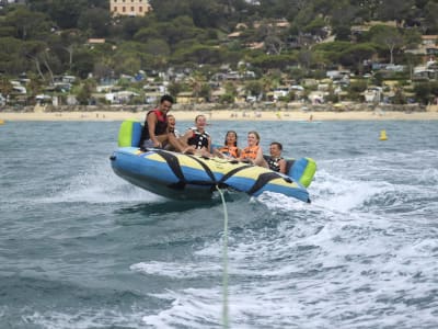 Water Tubing in Bormes-les-Mimosas from La Favière Beach