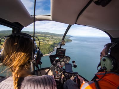 Helicopter Flight over Charlevoix with Stopover at Cap de la Tête au Chien Lighthouse, Quebec