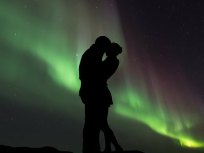 Northern Lights snowshoe adventure departing from Anchorage, Alaska
