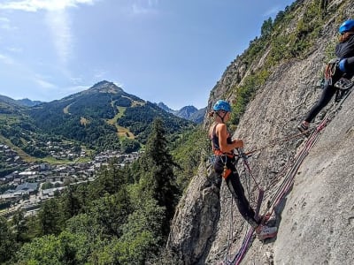 Introduction to rock climbing in Valloire, Savoie