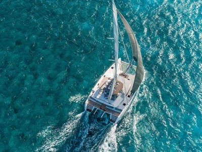 Private Catamaran Cruise with Wine Tasting in Santorini
