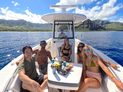Excursion en bateau pour observer les baleines à bosse à Oahu, Hawaii