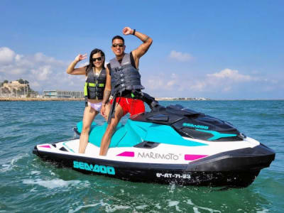 Jet Ski Guided Excursion from Port of Denia to Cap de Sant Antoni, Jávea