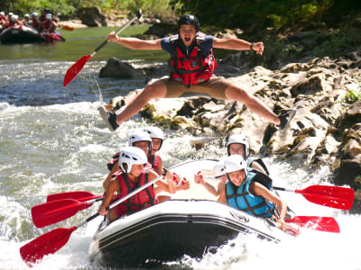 Rafting en el Nive en Bidarray, cerca de Biarritz