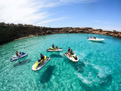 Jet-Ski-Ausflug von San Antoni de Portmany nach Cala Comte, Ibiza