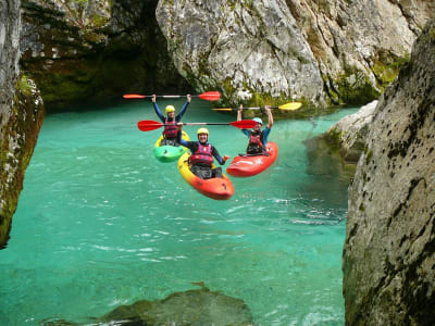 Kajakfahren auf der Soča von Bovec aus