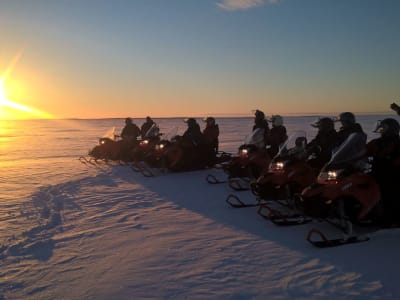 Sunrise or Sunset Snowmobile Excursion on the Bothnian Bay from Kemi