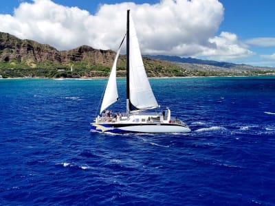 Catamaran Cruise to Diamond Head from Honolulu in Oahu