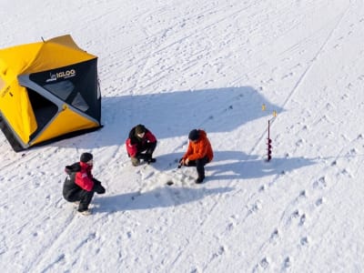 Eisfischer-Ausflug von Nallikari in Oulu