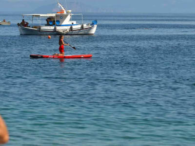 Stand-Up Paddle Rental around Tyros Bay in Arcadia, Peloponnese