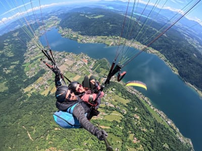 Paragliding Flight over Lake Ossiach near Villach, Carinthia
