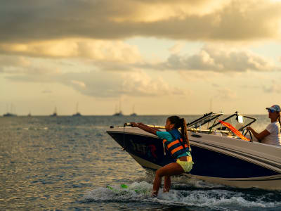 Water Skiing in the Bay of Le Marin, Martinique