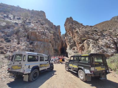 Excursion guidée en Jeep 4x4 sur la côte sud de la Crète au départ de Hersonissos