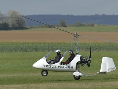 Autogyro (Gyrocopter) Introductory Flight at Meaux-Esbly, near Paris