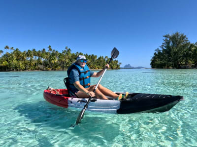 Seekajakverleih in der Lagune von Tahaa mit Schnorcheln