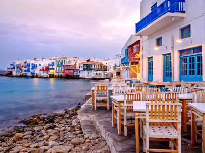 Excursión de ida y vuelta en barco a Mykonos desde Naxos