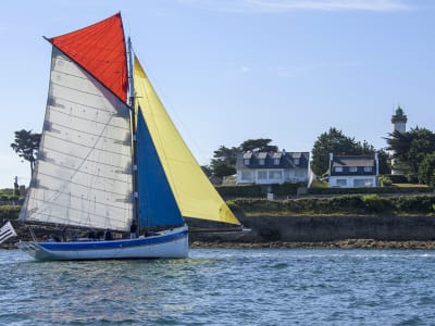 Crucero en barco a la isla de Houat o Hoëdic, Morbihan