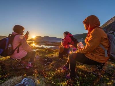 Randonnée estivale sous le soleil de minuit au départ de Tromsø 