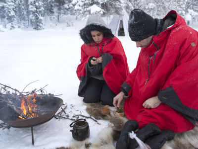 Curso de supervivencia sami en Kiruna, Laponia sueca