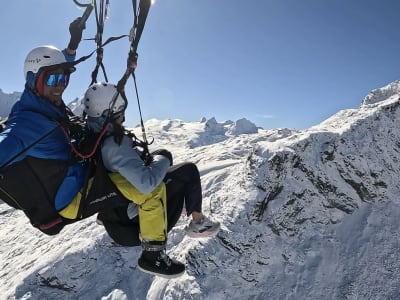 Vol en parapente tandem à Saint-Moritz, vallée de l’Engadine