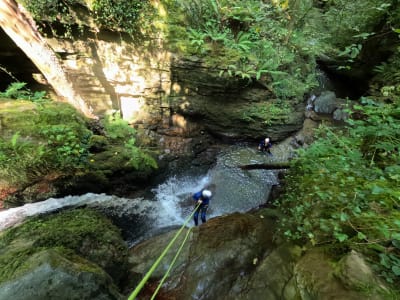 Descubrimiento del barranquismo en el cañón del Chapitel, cerca de Saint-Jean-Pied-de-Port