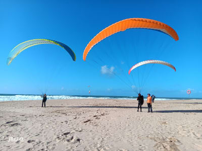 Paragliding-Einführungskurs an den Stränden von Lissabon
