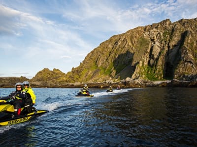 Fjord Jet Ski Safaris along Nordkyn Peninsula from Mehamn, Finnmark