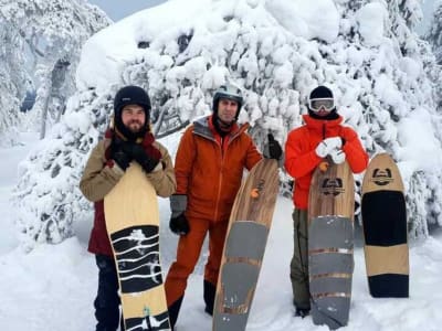 Surf des neiges dans le parc national de Pyhä-Luosto