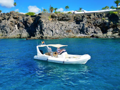 Excursion en bateau à la baie Las Maravillas avec baignade et snorkeling au départ de Las Galletas, Tenerife