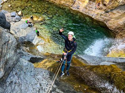 Descente du canyon de Bras Rouge à Cilaos, La Réunion