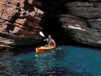 Kayaking excursion to Blue lagoon and coastal caves from Budva