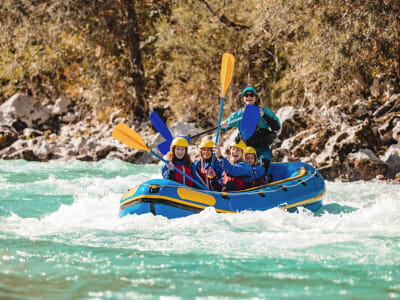 Wildwasser-Rafting auf dem Fluss Soča in Bovec