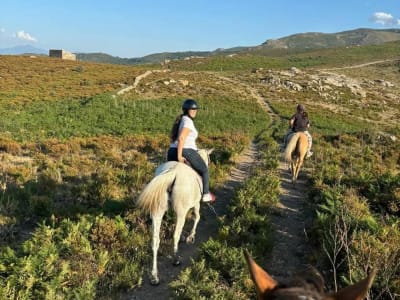 Balade à cheval près de l’Île-Rousse en Corse