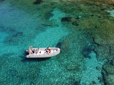 Visite de l'île de Corfou en bateau à moteur