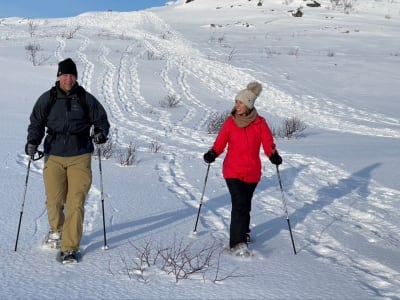 Geführte Schneeschuhwanderung in Tromsø