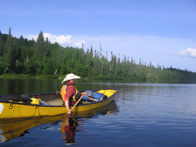 Excursión en canoa por el río Rouge con acampada, Laurentians