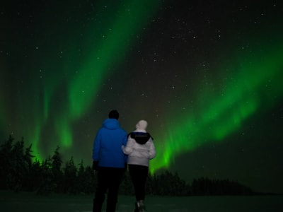 Northern Lights Reindeer Sleigh Ride from Levi