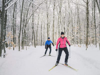 Discover Cross-country Skiing at Camp Mercier, Laurentides Wildlife Reserve, from Quebec City