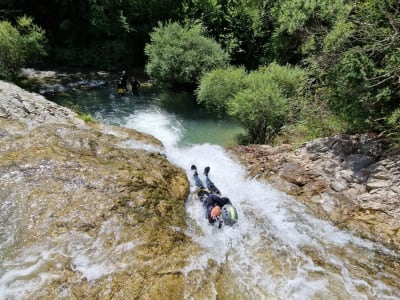 Canyoning in Baou Canyon near La Palud-sur-Verdon, Verdon Gorge