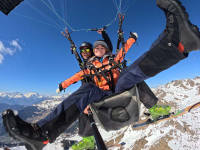 Paragliding First Flight over Verbier, Val de Bagnes