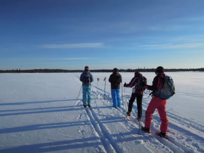 Backcountry Skiing Experience through a Lappish forest from Ylläsjärvi
