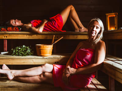 Sauna des aurores boréales à Saariselkä