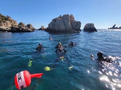 Abenteuer-Tauchgänge in Taormina, Sizilien