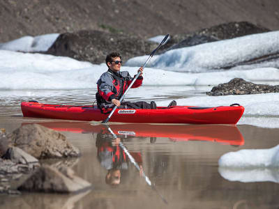 Randonnée glaciaire et découverte de l'escalade de glace sur le glacier Sólheimajökull