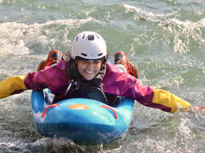 Bellyak or Prone Kayak on the Gave de Pau, Hautes-Pyrénées