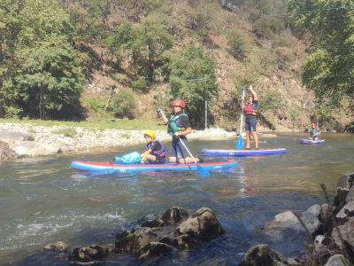 Descente de la Bidassoa en stand up paddle depuis Hendaye, Pays Basque
